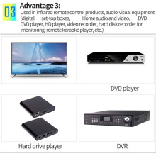 5X Przedłużacz Podczerwieni Odbiornik Pilota na Podczerwień na Podczerwień Odbiornik USB na Podczerwień Adapter Nadajnika do Odbiornika Telewizji