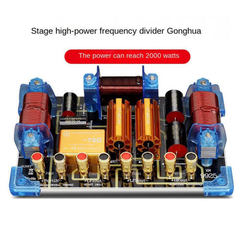 2X 2000W Audio Frequency Divider Two Way Speaker Crossover 12 15 Inch Stage Performance High Power Frequency Divider 1
