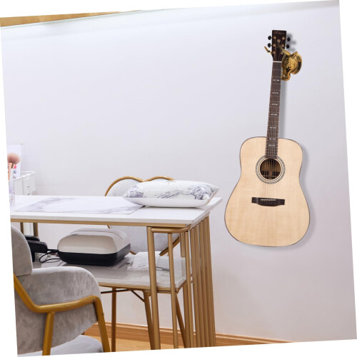 Gold Guitar Wall Hanger and Ukulele Hook, SpaceSaving Mount with Easy Tool Installation 2