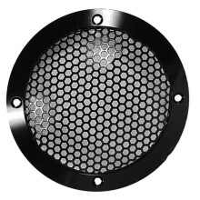 2X Aluminum Car Tweeter Speaker Grill Cover, 3 Inch, Full Metal Mesh Grille for Audio Enhancement Black
