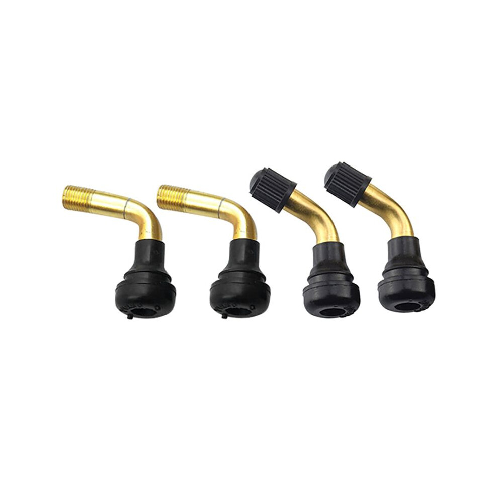 12Pcs Tyre Valves Stem Right Angle Snap-In Rubber 90 Degree Brass For Electric Scooter And M365 Electric Scooter 4711378671780