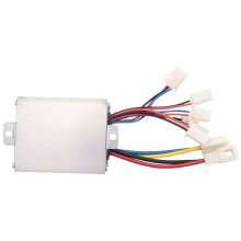 2X 24V 500W Electric Bike Motor Brushed Controller Box with Brush Controller Long Turn Handlebar
