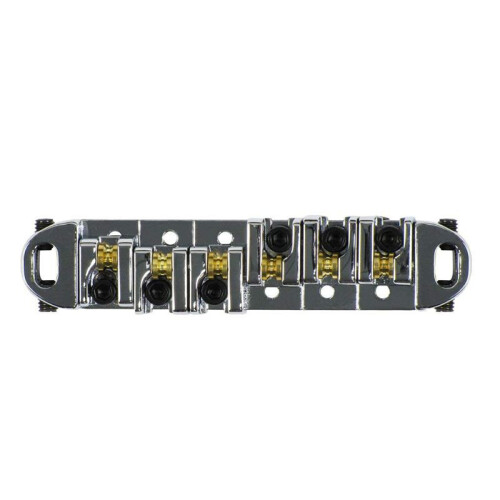 5X KrommetallpläTerad Rullsadel Tune-O-Matic Bridge för Utbyte Av Elgitarr i -Stil