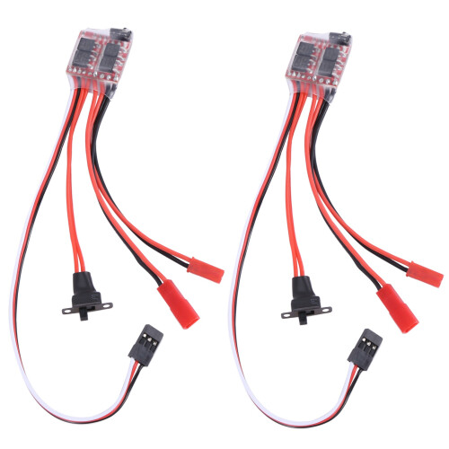 2X 20A Bustophedon ESC Brushed Speed Controller For RC Car Truck Boat