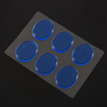 12x Snare Drum Mute Pad Drum Damper Gel Pads Snare Tom Drum Muffler Mute Transparent Percussion()