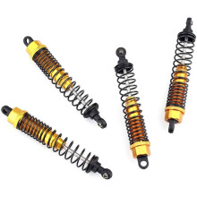 16PCS 108mm Aluminum Alloy,Front Rear Assembled Spring Damper Suspension for 1/10 HSP RC Cars-Yellow