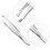 4X 9 cm Metallo Piana Bocca Sopracciglio Forcipe 4