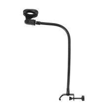 5X Flexible Gooseneck Microphone Stand with Desk Clamp for Radio Broadcasting Studio, Live Broadcast Equipment, Stations