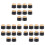 30X Guitar AmP Amplifier Knobs Push- Negro + Gold Cap para  Amplifier 1