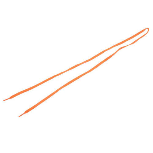 Trainers Replacement 8mm Wide Orange Flat String Shoelace 4 Pair 1