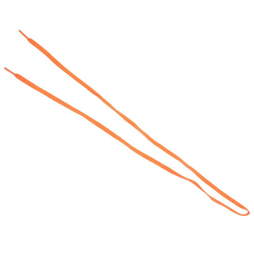 Trainers Replacement 8mm Wide Orange Flat String Shoelace 4 Pair 2