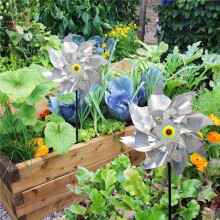 12 Pieces Windmills, Bird Repellent,Fruit Garden,Reflective Windmill, Bird Repellent, Bird Repellent