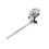 Adjustable Silver Cowbell Holder Drum Clamp for Jazz Drum Kit with Stable Mounting Clip 1