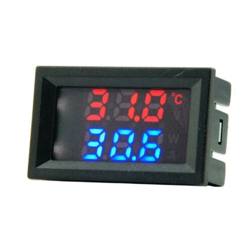 2X  Direct Current 4-28V Digital Thermometer Double Display Detectors Snowmobile Candle Temperature B