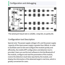 2X LD2451 24G Vehicle Ranging Speed Measurement Millimeter Wave Vehicle Condition Monitoring Sensor Module