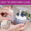 Individual Cupcake Containers, 100 Pcs Clear Cupcake Boxes, Cupcake Holders with Lid, Single Compartment Muffin Carrier 3