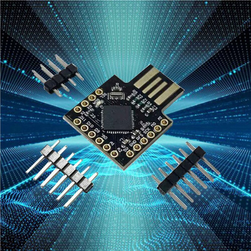 2X for Beetle Leonardo USB ATMEGA32U4  Development Board PRO-MICRO Multifunction Portable Convenient Module,Black 2