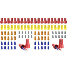 100Pc Wire Nuts Wire Caps Electrical Wire Connectors for 10-22AWG Gauge Wire Electric Connectors for Wiring Twist Nuts A