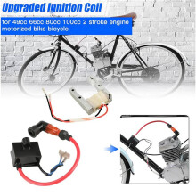 2X Motorized Bike CDI Ignition Coil +Magneto Coil Kit for 2 Stroke 49cc 50cc 66cc 80cc 100cc Engine Gas Bike