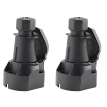 2X Presa per Rimorchio Europea Un 7 Pin + Adattatore per Connettore per Barra di Traino per Auto, Camion, , Barche, Roulotte, Adattatore per
