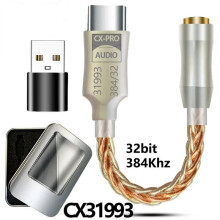 2X CX31993 HiFi DAC Type C Naar 3,5 mm Hoofdtelefoonversterker Audiodecoder IEM AMP Mobiele Telefoonadapter met USB-Adapter B