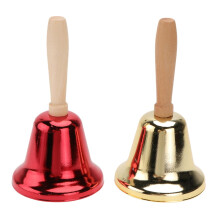Service Bell Set with Ergonomic Wooden Handle, Clear Ring for Restaurant and Front Desk