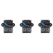 3X 12-24 Volt 200A Circuit Breaker Trolling Motor Auto Car Marine Stereo Audio Inline Fuse Holders Inverter