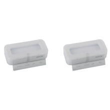 2pcs 0.01mm Microscope Slides Reticle Calibration Slide Ruler  Microscope Calibration Ruler Stage Micrometer