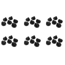 36 Stueck Kuechen Schwarz Kunststoff Gasherd Herd Potiknoepfe
