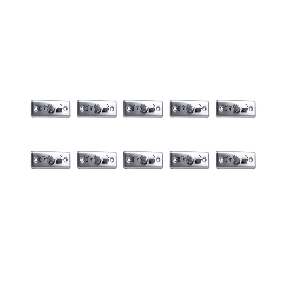 10X Steel Door Exit Release Push Button Home Part Of Access Control M1l3 Silver 4712720928255