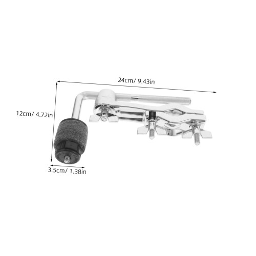 Chrome Cymbal Arm with Adjustable Drum Mounting Bracket for Secure Cymbal Holder and Stable Setup 1