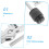 Chrome Cymbal Arm with Adjustable Drum Mounting Bracket for Secure Cymbal Holder and Stable Setup 3