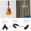 Guitar Wall Mount with Gravity SelfLocking Head and ScratchResistant Padding for Acoustic and Electric 2