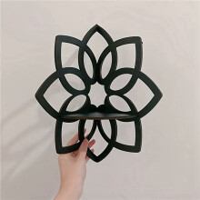 Lotus Corner Shelves, Wooden Flowers Wall Corner Shelves Floating Shelves Crystal Display Shelf Boho Wall Corner Shelves
