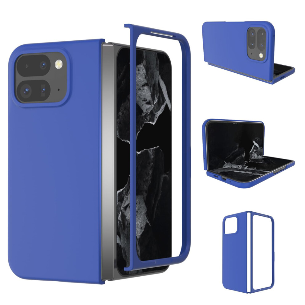 Liquid Silicone Slim Shockproof Duallayer Camera Guard Case For Google Pixel 9 Pro Fold, Dark Blue 9330225008231