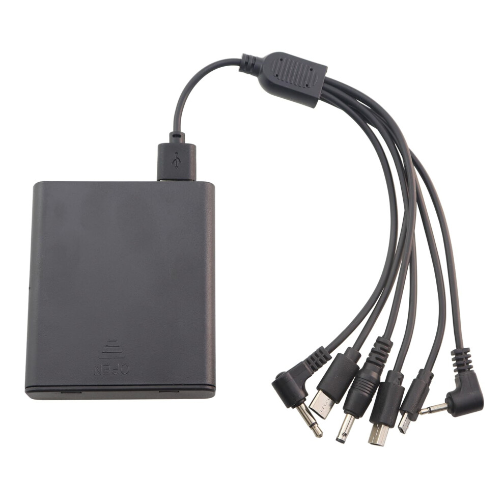 6 In 1 Emergency Power Supply Adapter For Safe And Cabinet Locks, Multidevice Compatibility Backup Battery Box 9330225008347