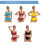 Damen-Badeanzug-Set mit hoher Taille und-Claret M 5