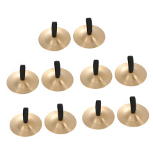 Copper Finger Cymbals Set for Belly Dance and Hand Percussion, Durable Copper Build, 10Pcs