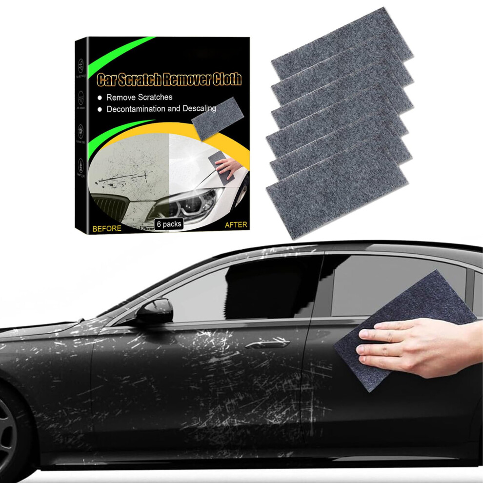 Car Scratch Remover Cloth 6Pcs, Nano Car Scratch Cloth For Instant Paint And Shine Restoration Light 9073542717850