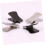 Erhu Mute Clips Set, Electroplated Steel Adjustable Sound Reduction for String Instruments, 6pcs 5