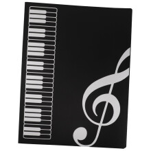 Sheet Music Folder with Sleeves for Piano, Choir and Band Scores, Durable Clear Protection
