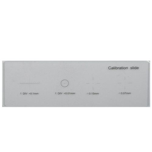 2pcs 0.01mm Microscope Slides Reticle Calibration Slide Ruler  Microscope Calibration Ruler Stage Micrometer 2