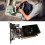 2X Placa de VíDeo GT210 1GB DDR2 64 Bits PCIE 2.0 GPU Compatível com  DVI VGA para Desktop 3
