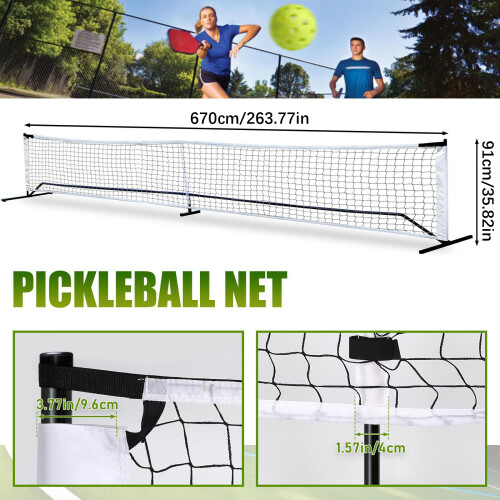 Standard Size Pickles Ball Training Net Portable Pickles Ball 2