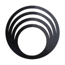 Drum Practice Pad with Noise Reduction, MultiSize Silent Drum Pad for Technique Development, Black