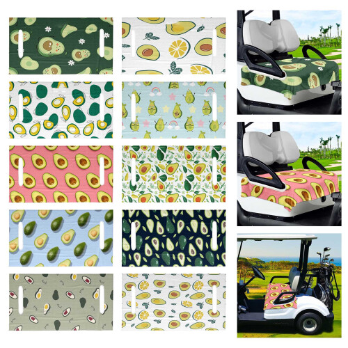 Avocado-Muster, Golfwagen-Sitztuch, Decke, Bänke, Sitzschutz,-4 2