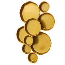 9 Cluster Decorative Bowls Cluster Serving Bowls Snacks-Gold