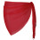Quick Drying Beachwear Coverup Wrap Different Bright-Red S 1