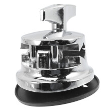 Zinc Alloy Drum Leg Base with Round Foot for Tom Drum, Adjustable Height and Stable Floor Contact