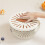 Vegetable Washing Bowl Foldable Handle Fruit Strainer-White A 6